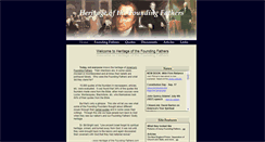 Desktop Screenshot of heritageofthefoundingfathers.com